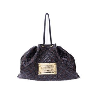 Louis Vuitton Brown Vinyl Monogram Squishy Inventeur Black